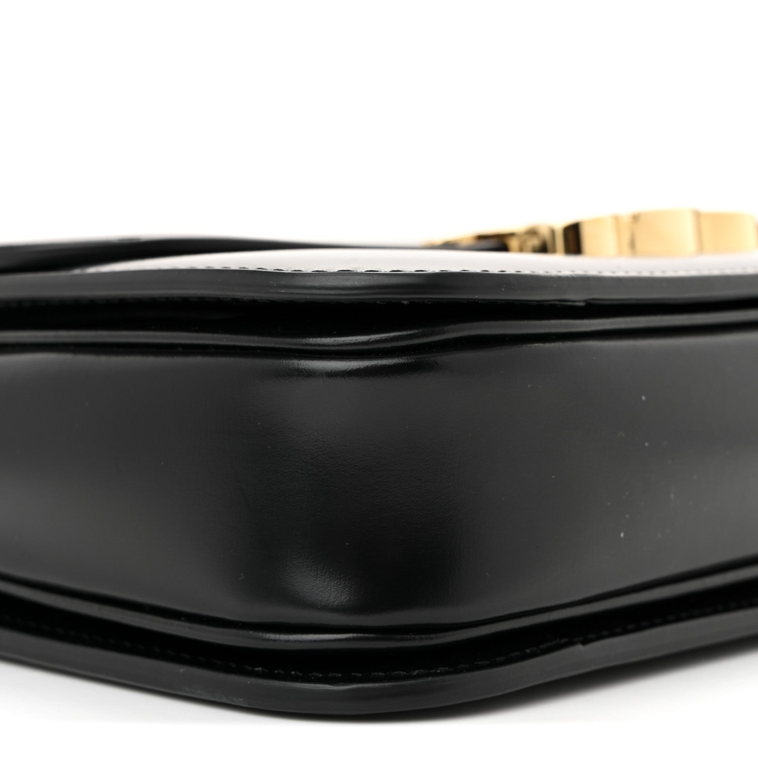 Celine Shiny Calfskin Medium Triomphe Black 8 of 10