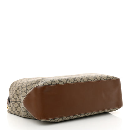 Gucci GG Supreme Monogram Large Linea A Hobo Light Brown 4 of 10