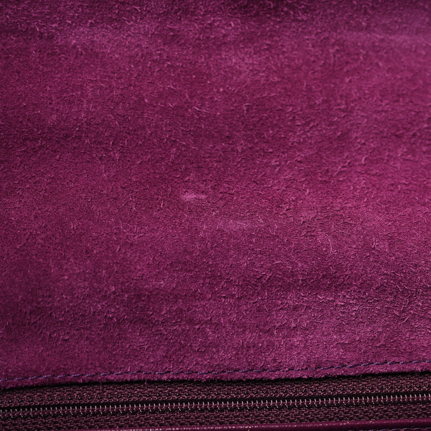 Chanel Suede Lambskin Scallop Quilted Medium Pagoda Flap Purple 11 of 12