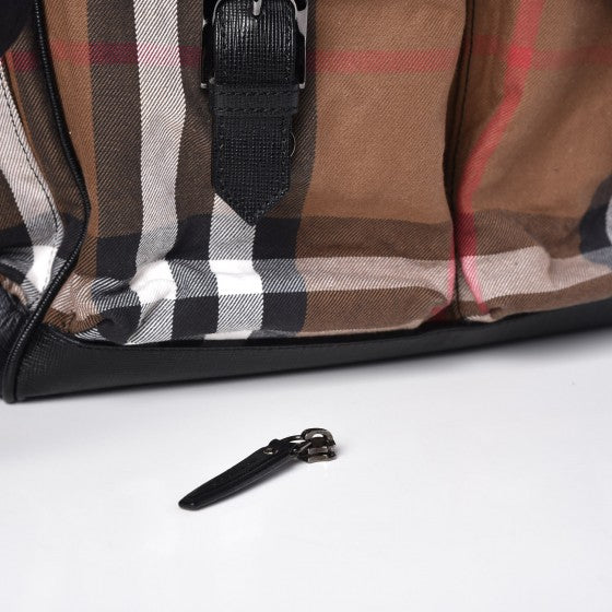 Bridle Calfskin House Check Tote Black
