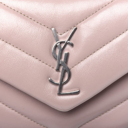 Saint Laurent Calfskin Y Quilted Monogram Toy Loulou Crossbody Bag Light Natural 18 of 21