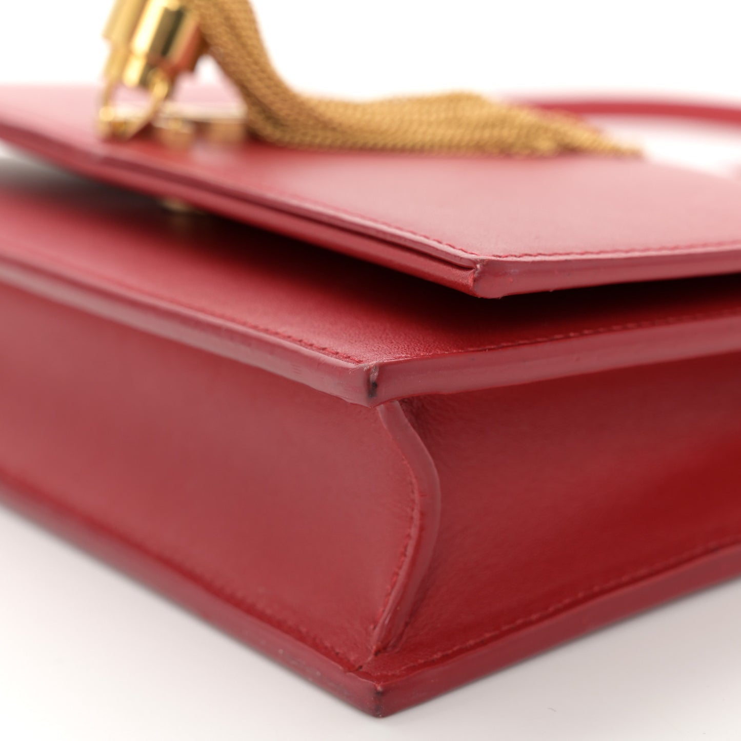 Smooth Calfskin Classic Monogram Kate Tassel Chain Wallet New Lipstick