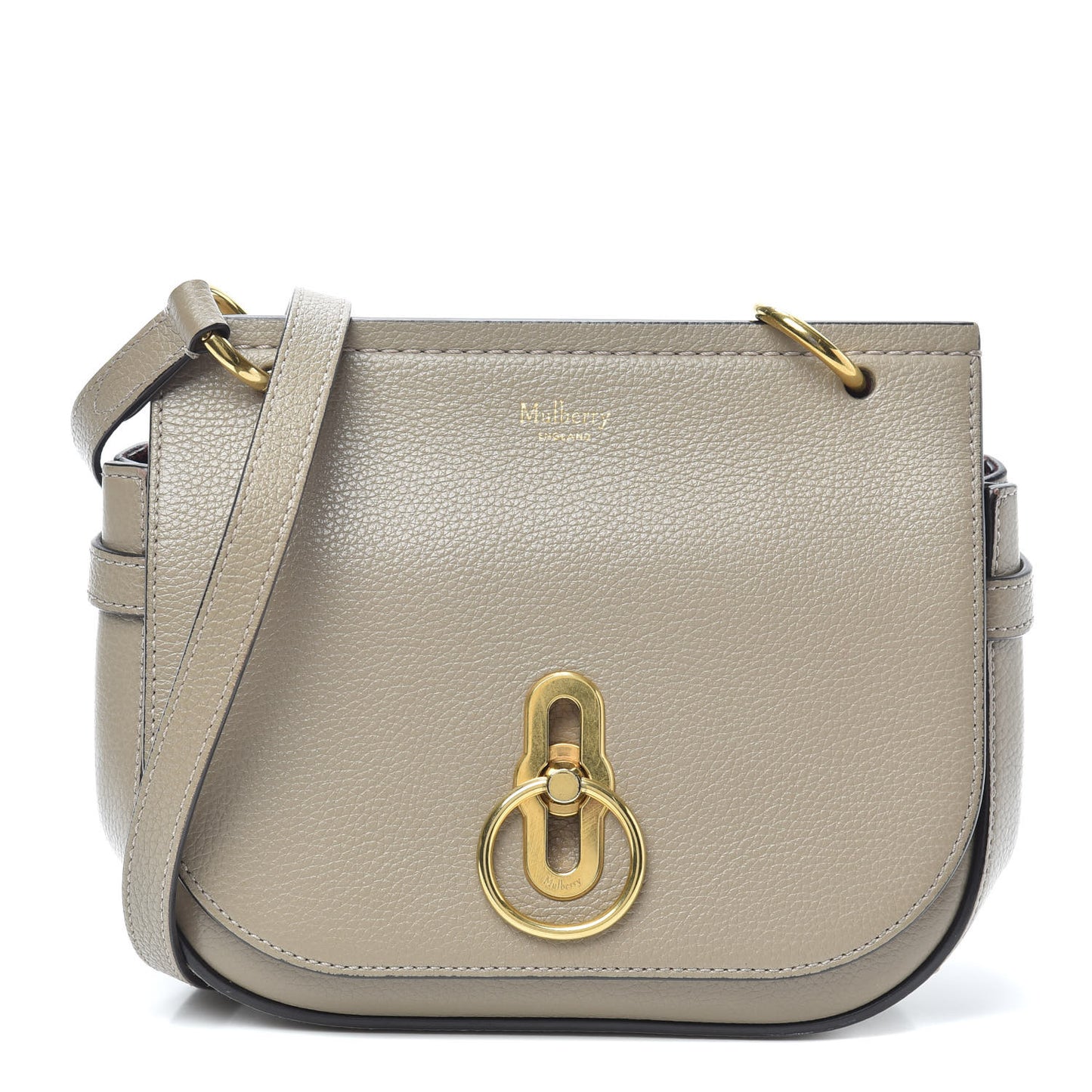 Small Classic Grain Small Amberley Satchel Solid Grey
