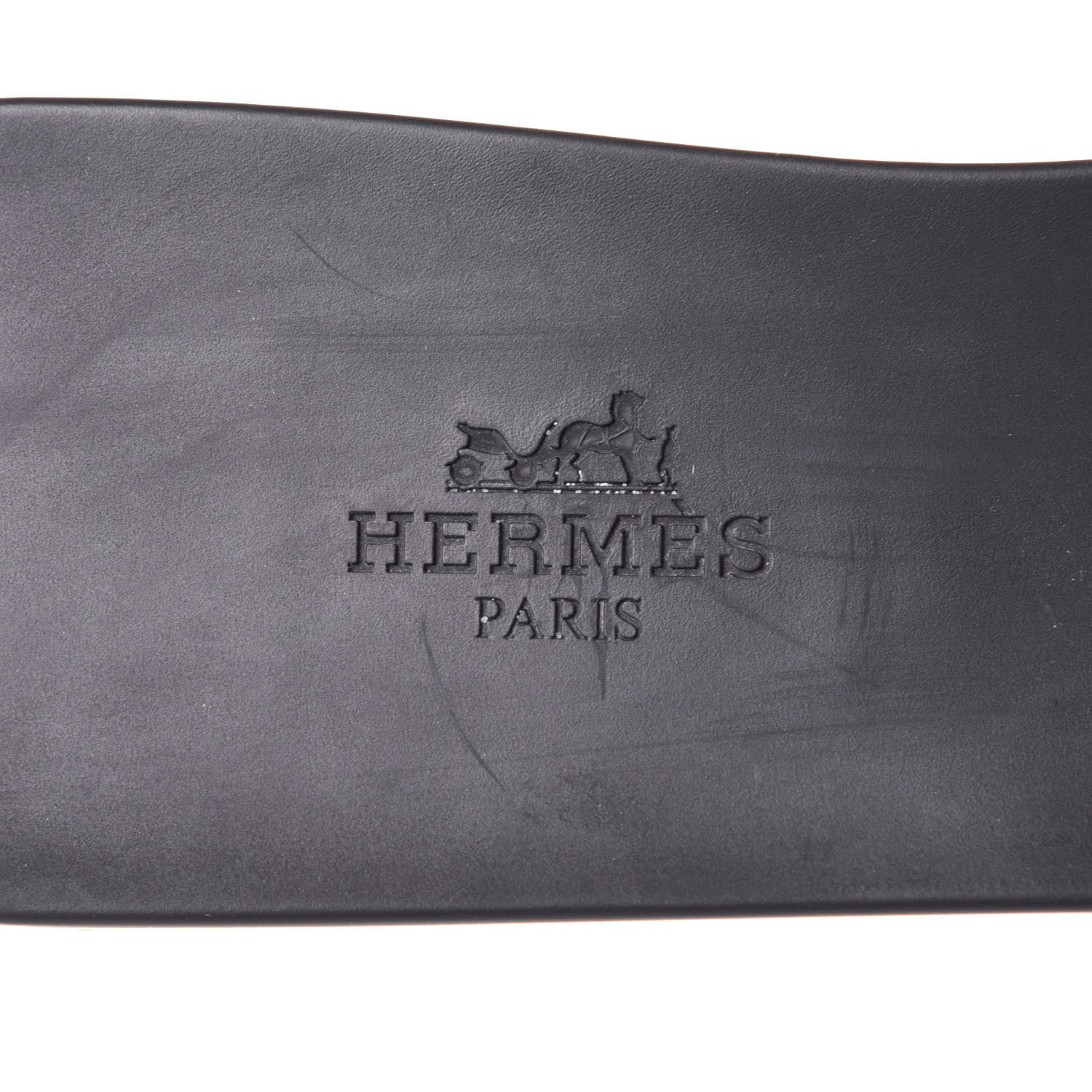 Hermes Rubber Aloha Sandals 39 Black 9 of 11