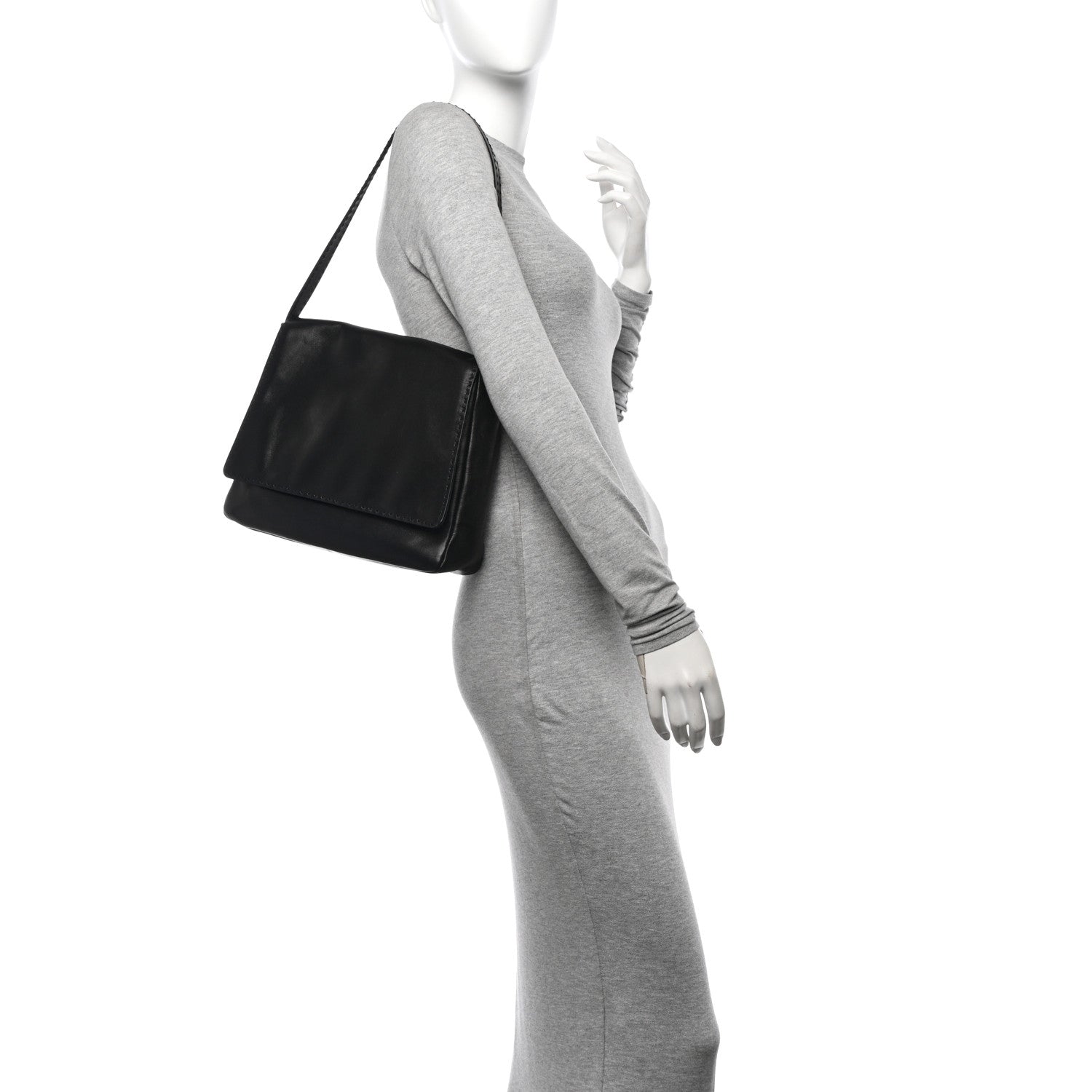 The Row Nappa Nuance Hobo Bag Black 2 of 11