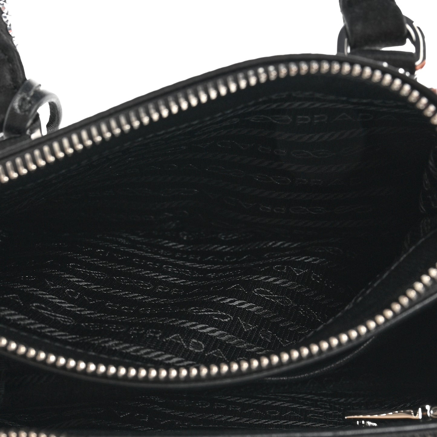 Satin Crystal Mini Galleria Double Zip Tote Metal
