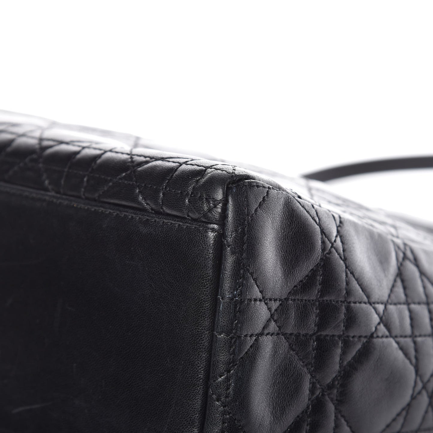 Lambskin Cannage Medium Lady Dior Black