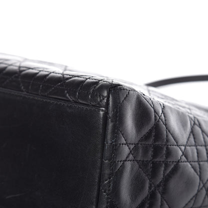 Christian Dior Lambskin Cannage Medium Lady Dior Black 12 of 14