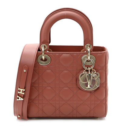 Christian Dior Lambskin Cannage Small My ABCDior Lady Dior Rust 1 of 10