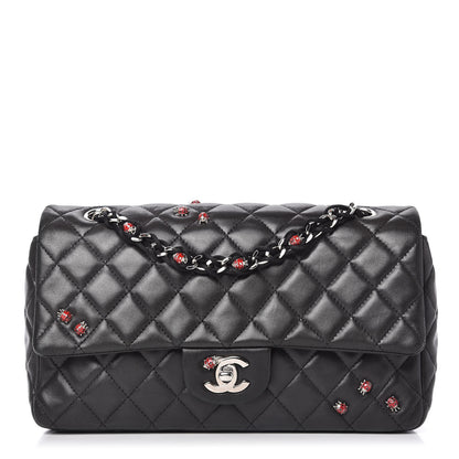 Chanel Lambskin Quilted Medium Ladybug Flap Black 1 of 10