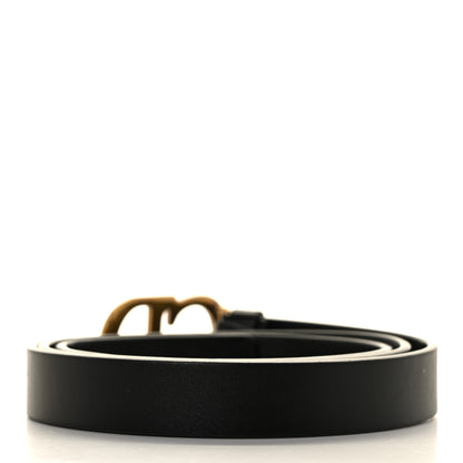 Christian Dior Calfskin Saddle Belt 90 Black 2 of 6