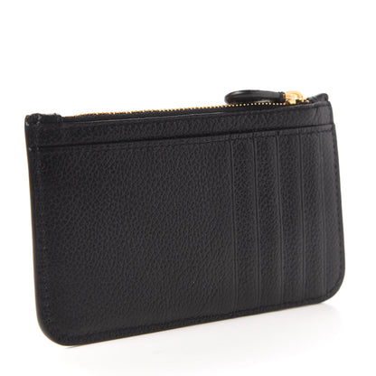 Balenciaga Grained Calfskin Logo Cash Long Coin Card Holder Black White 3 of 10