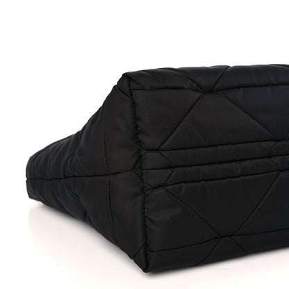 Prada Re-Nylon Nappa Triangle Quilted Padded Small Double Handled Zip Tote Black 6 of 7