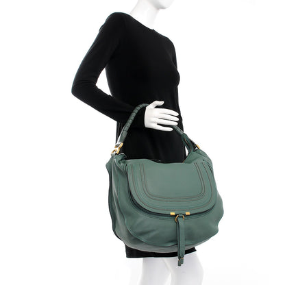 Chloe Calfskin Large Marcie Hobo Eucalyptus 2 of 9