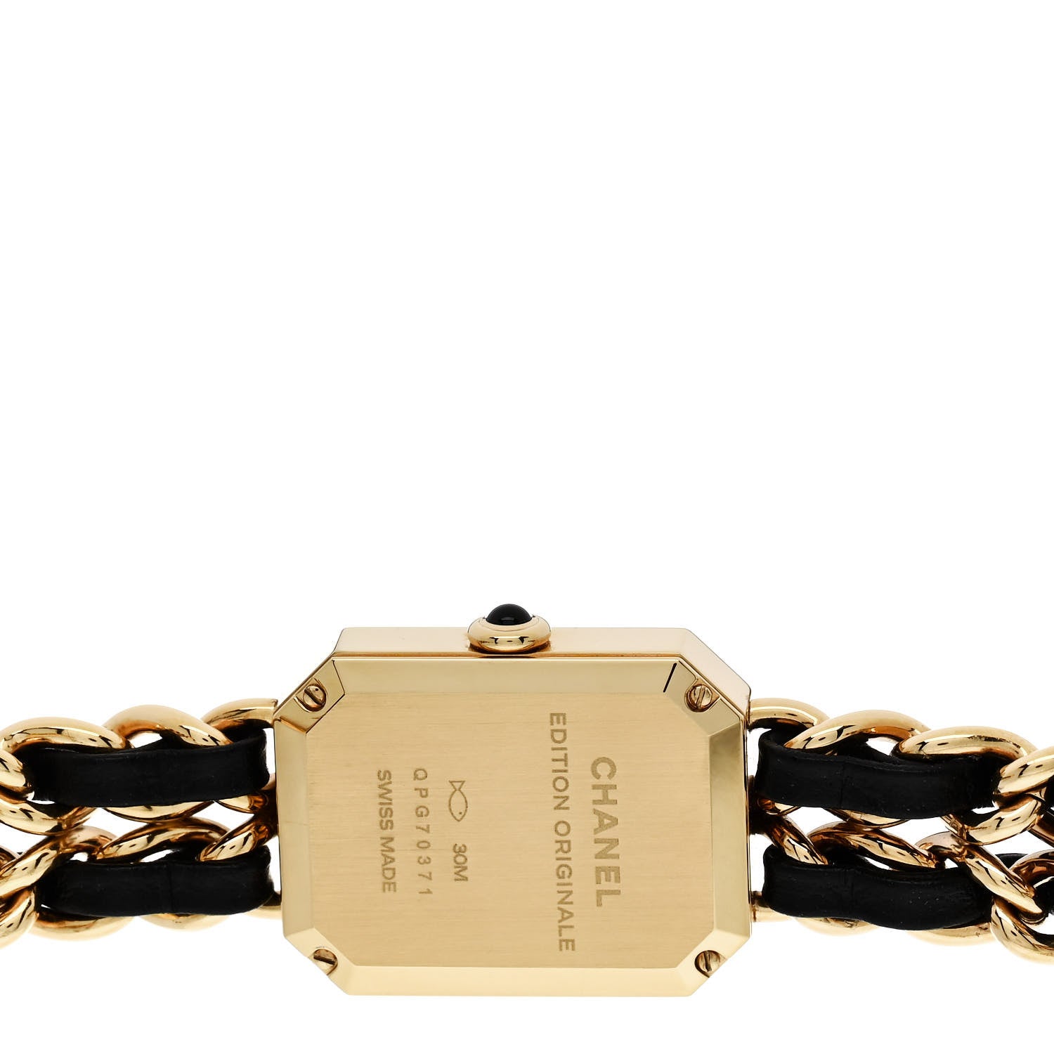 Chanel Stainless Steel Lambskin 20mm Chain Premiere Quartz Watch Gold XL 6 of 9