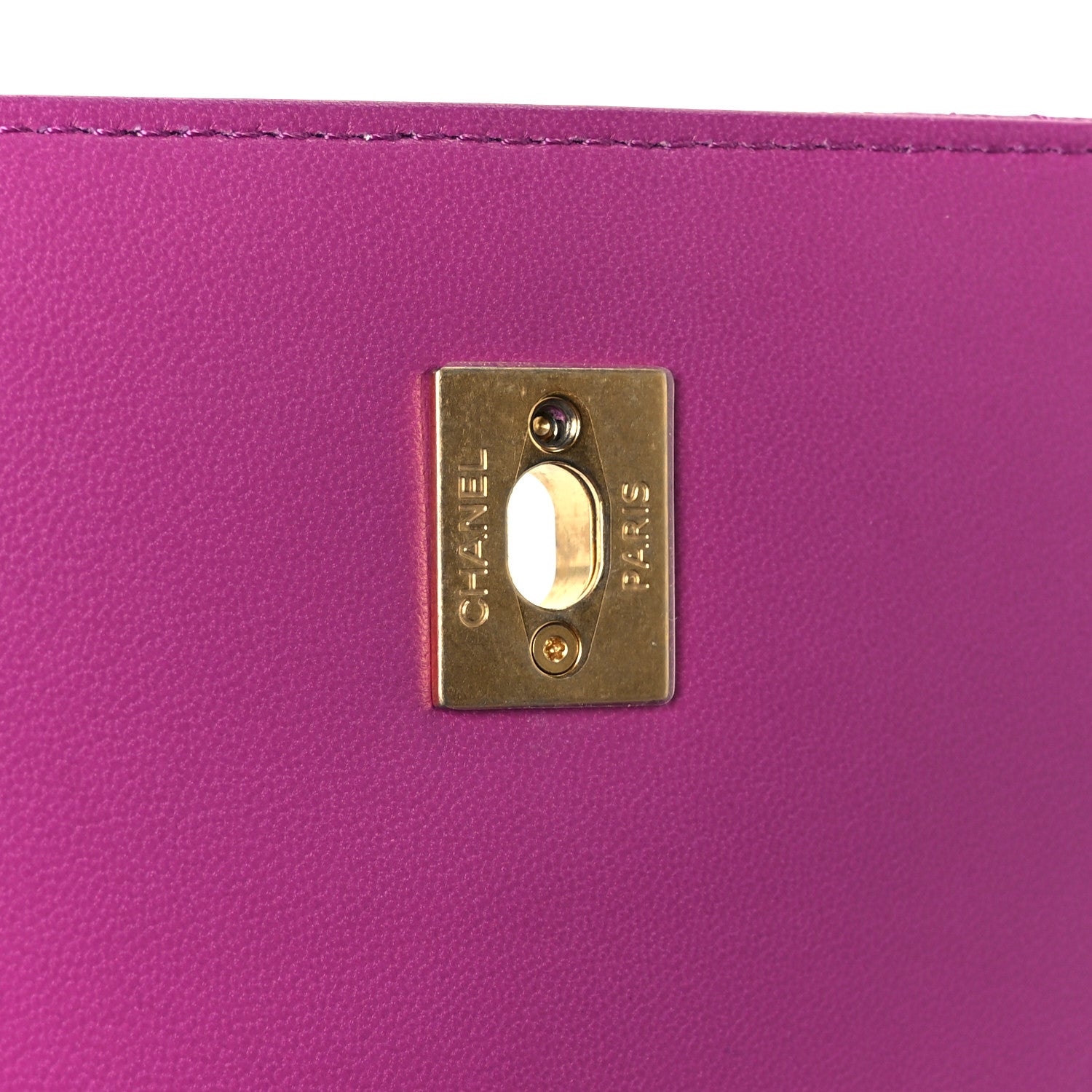 Chanel Caviar Quilted Mini Top Handle Flap Dark Pink 7 of 12