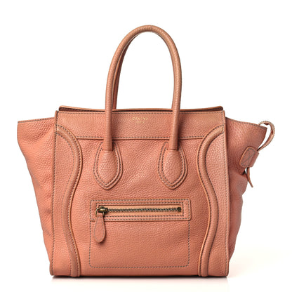 Celine Pebbled Calfskin Micro Luggage Pink 1 of 11