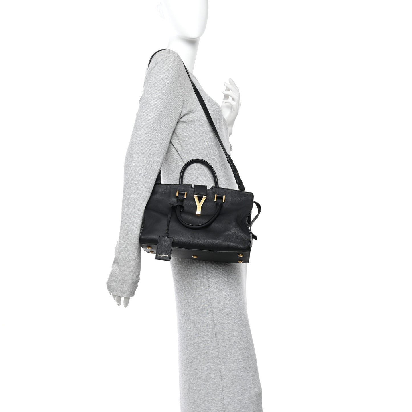 Calfskin Small Classic Y Cabas Black
