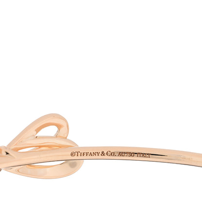 Tiffany 18K Rose Gold Diamond Bow Cuff Bracelet 3 of 3