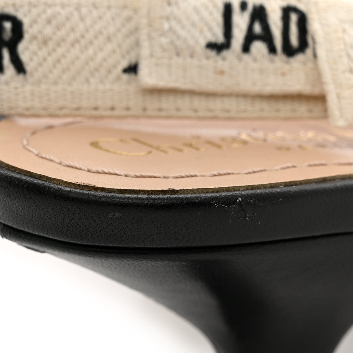 Lambskin Ribbon J'Adior Slingback 65mm Pumps 37.5 Black