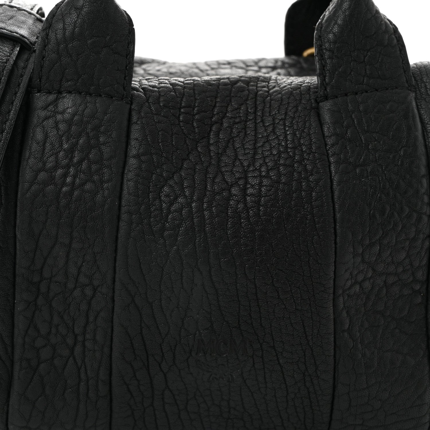 MCM Lambskin Studded Mini Keana Shoulder Bag Black 8 of 12