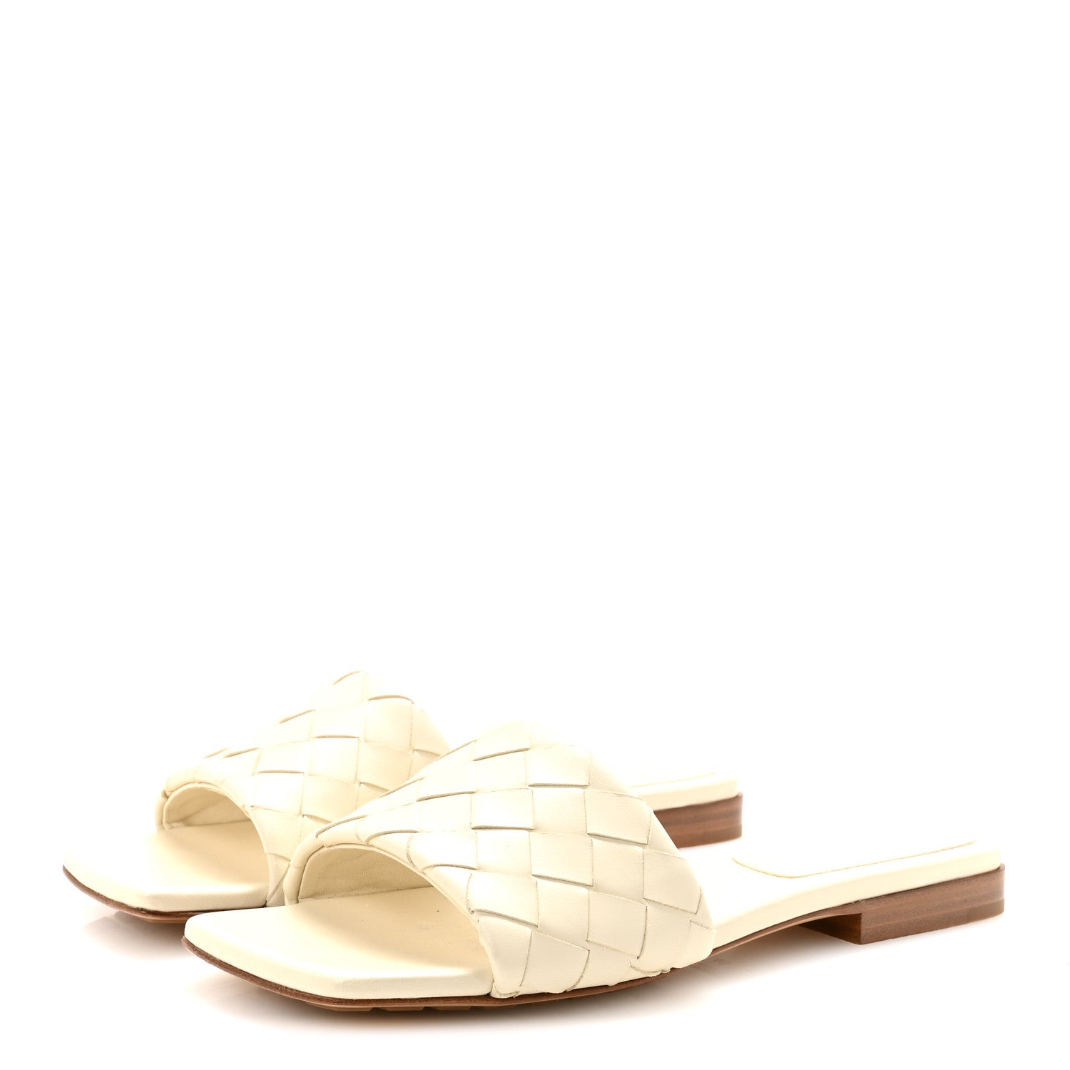 Bottega Veneta Nappa Intrecciato Parco Flat Sandals 40 Sea Salt 4 of 8