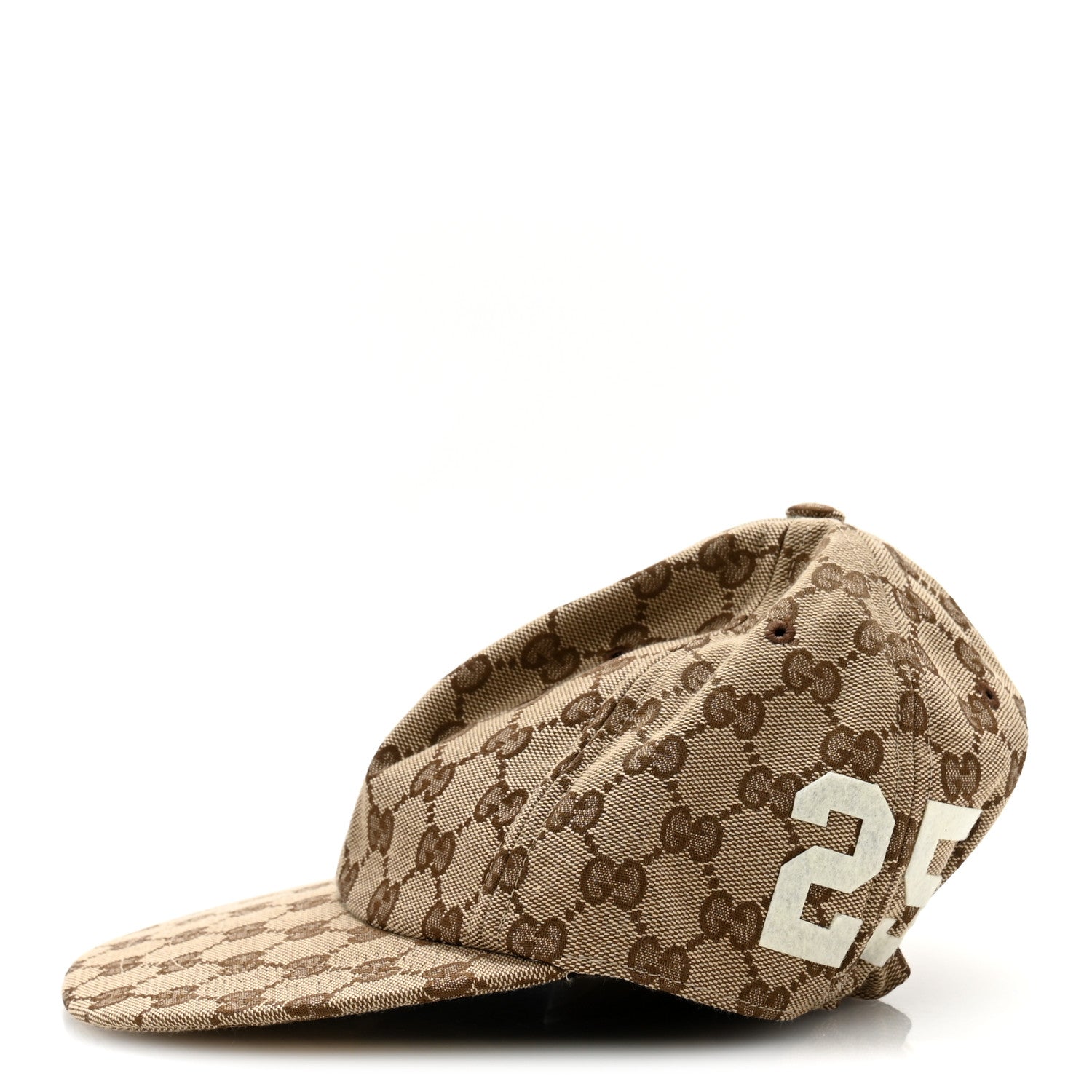 Gucci Monogram Patch Logo Soft Baseball Hat S Beige Cocoa 4 of 10