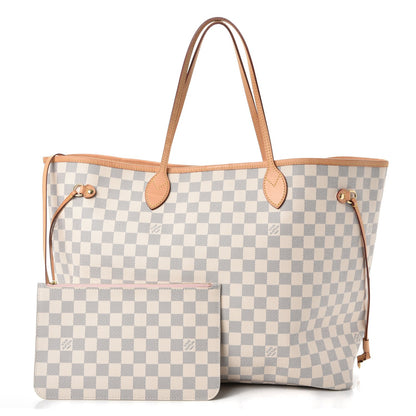 Louis Vuitton Damier Azur Neo Neverfull GM Rose Ballerine 1 of 10