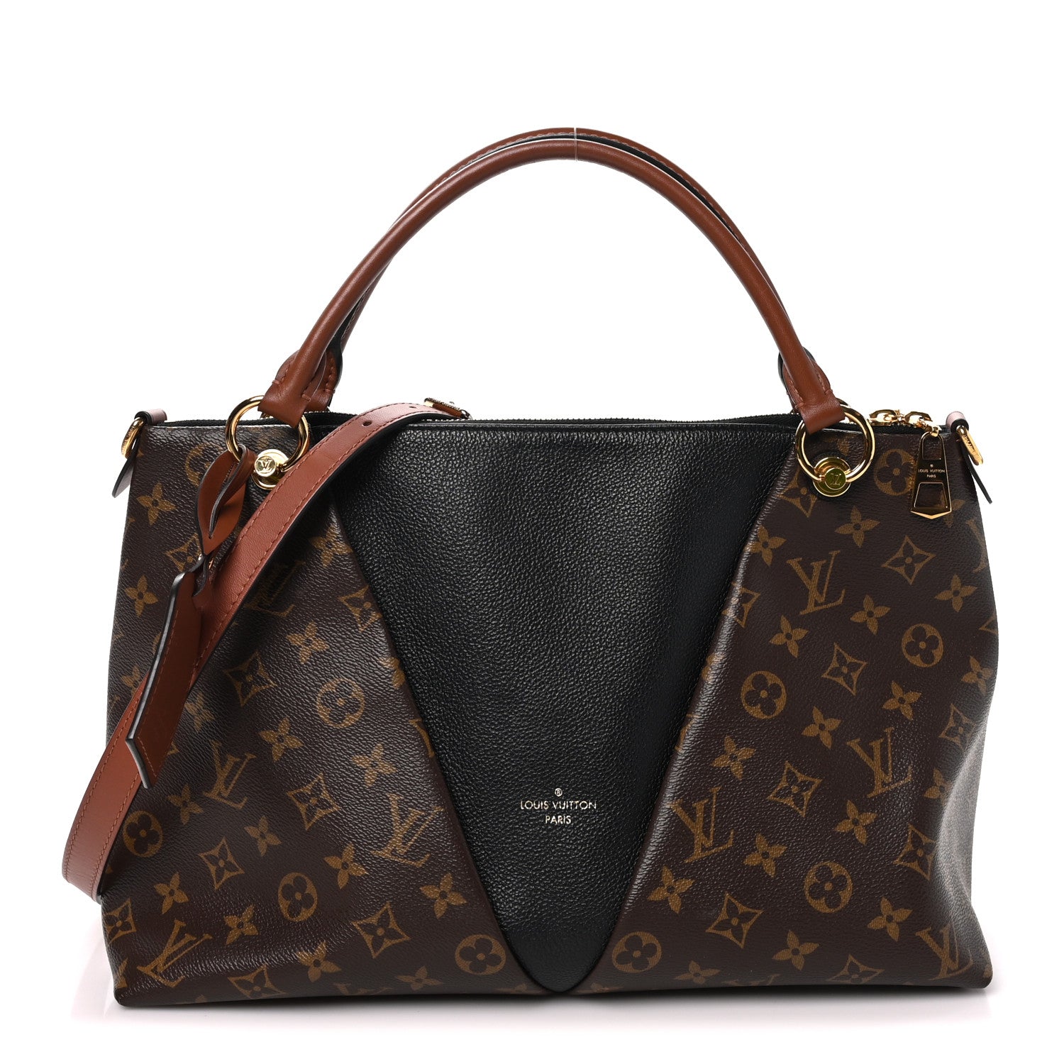 Louis Vuitton Monogram V Tote MM Black 1 of 9