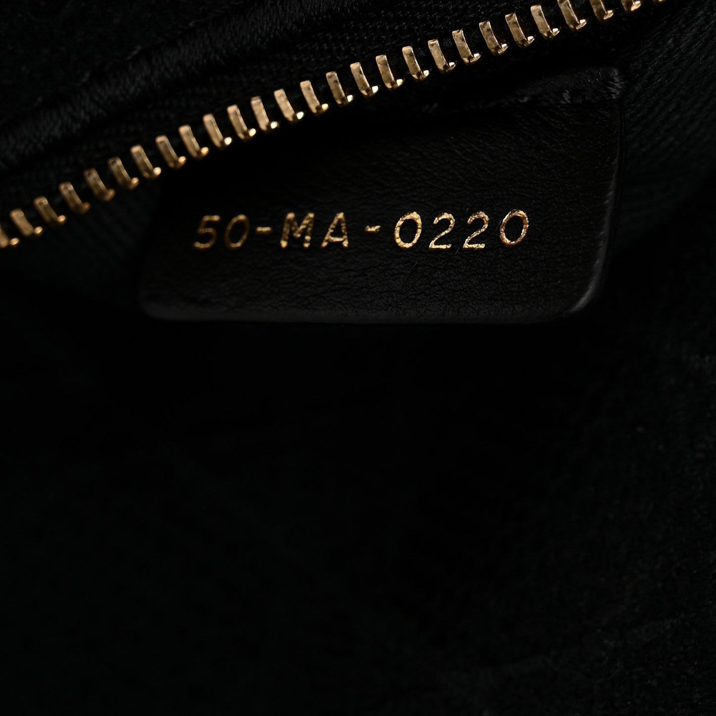 Canvas Embroidered Cannage Medium Lady D-Lite Black