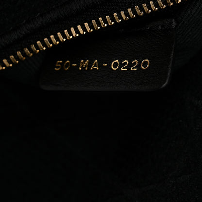 Christian Dior Canvas Embroidered Cannage Medium Lady D-Lite Black 7 of 10