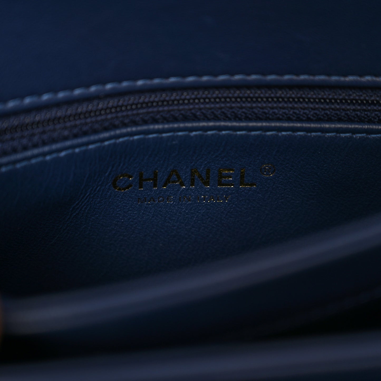 Lambskin Quilted Small Trendy CC Flap Dual Handle Bag Blue