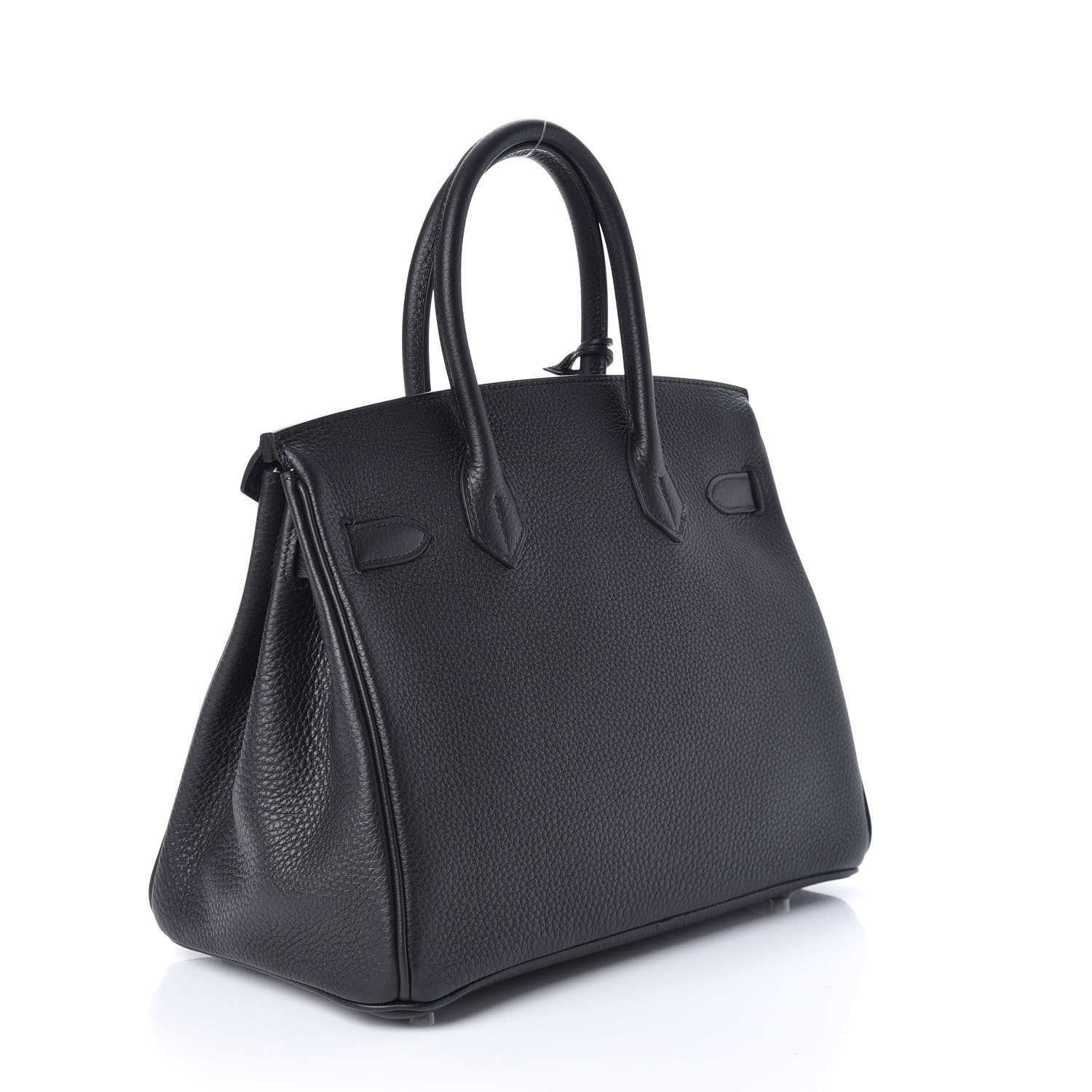 Hermes Togo Horseshoe Birkin 30 Black Etoupe 3 of 33