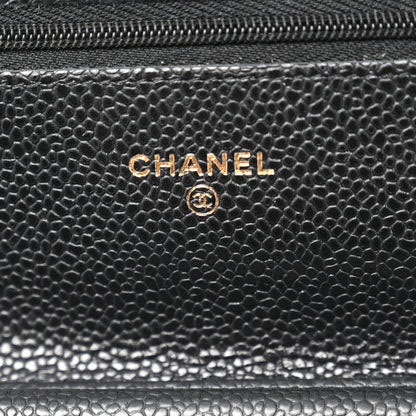Chanel Caviar Quilted Wallet on Chain WOC Black 6 of 11
