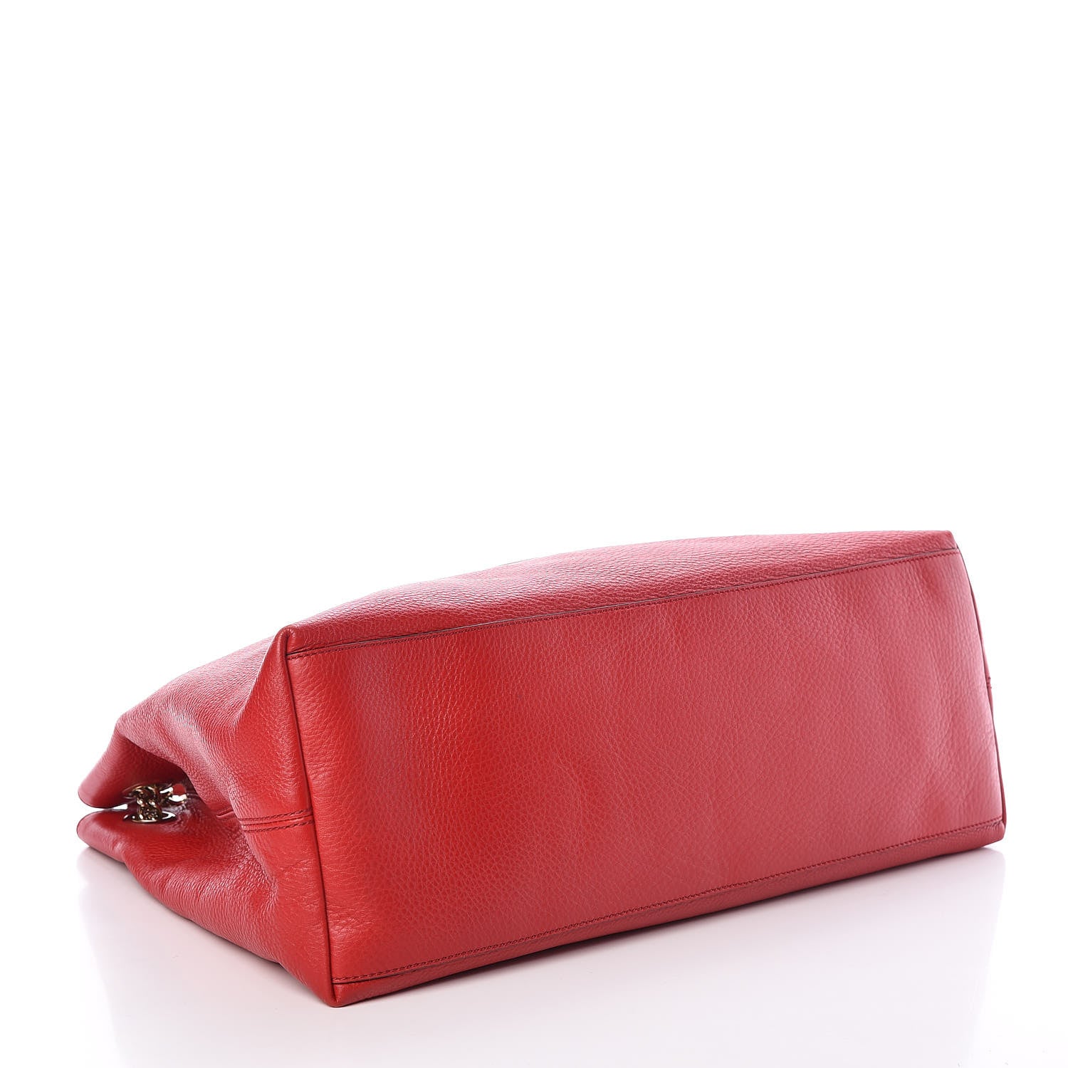 Gucci Pebbled Calfskin Large Soho Chain Shoulder Bag Tabasco Red 4 of 20
