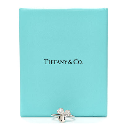 Tiffany Platinum Diamond Paper Flowers Ring 54 7 5 of 5