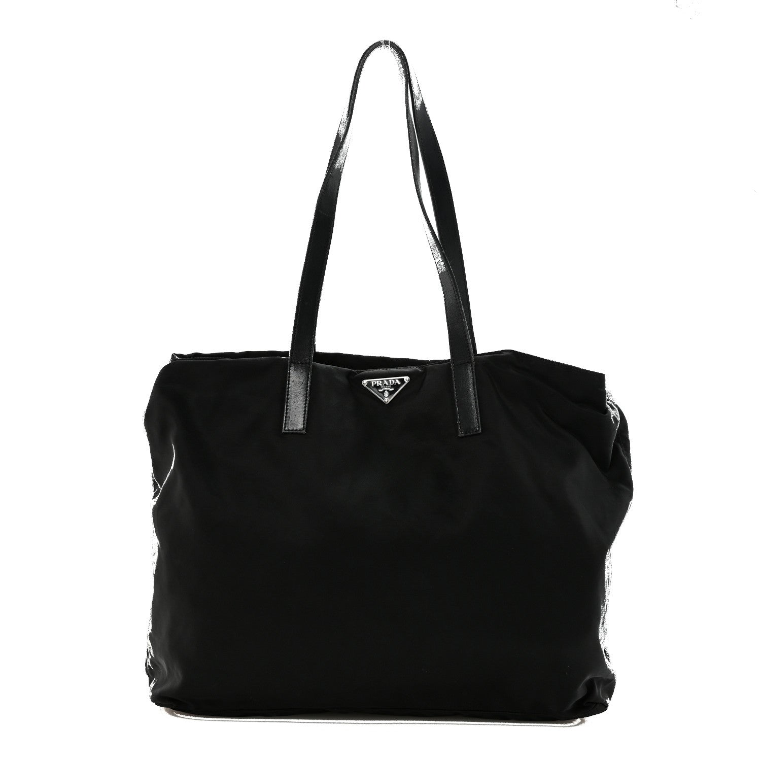 Prada Tessuto Nylon Shopping Tote Black 1 of 9