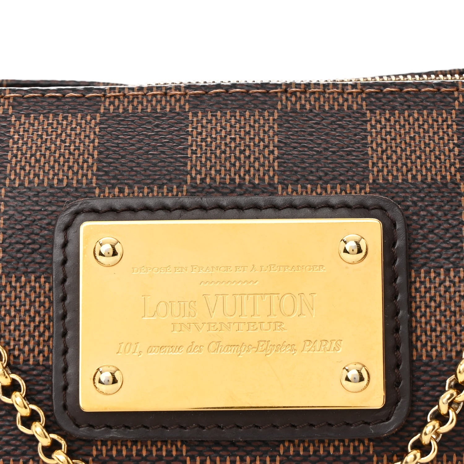 Louis Vuitton Damier Ebene Eva Clutch 7 of 13