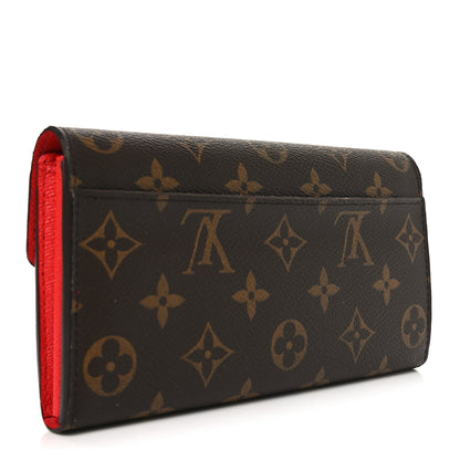 Louis Vuitton Monogram Sarah Wallet NM  Coquelicot 3 of 7