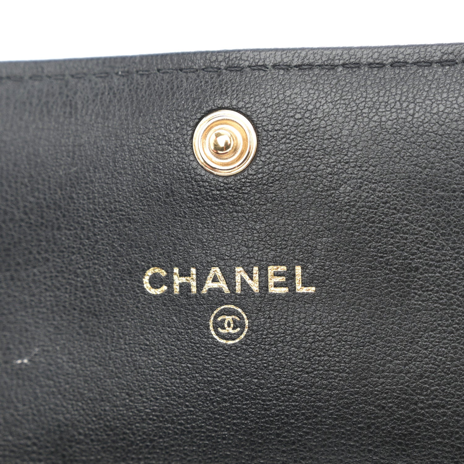 Chanel Lambskin Quilted Chanel 19 Flap Coin Purse With Chain Black 6 of 10