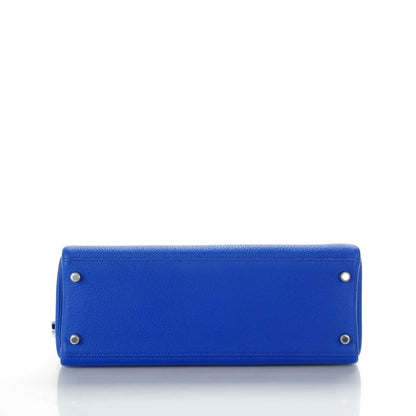 Hermes Togo Kelly Retourne 32 Bleu Electrique 7 of 25