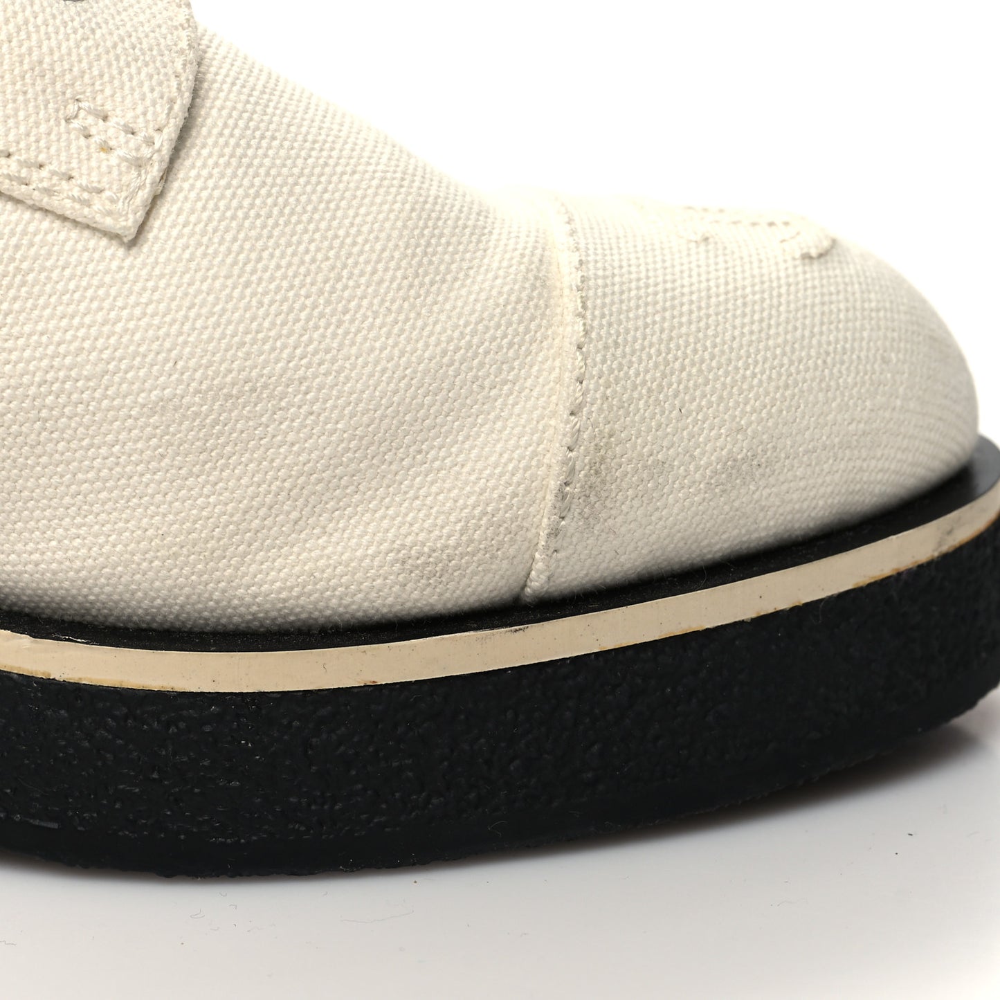 Fabric Lace Up Combat Boots 39 White