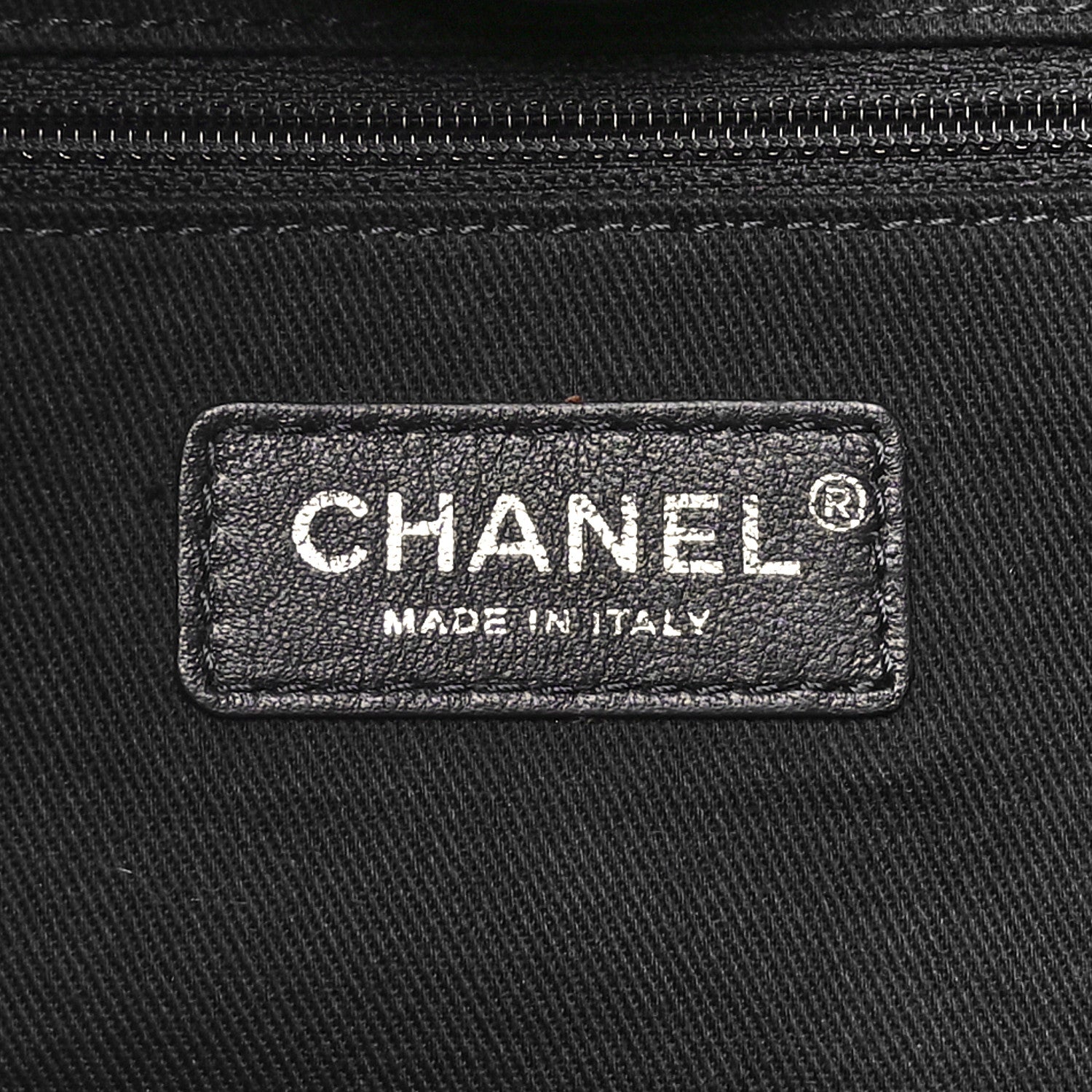 Chanel Denim Large Deauville Tote Blue Orange 7 of 10