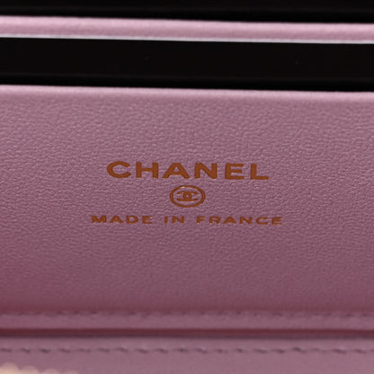 Chanel Lambskin Quilted Small Top Handle Vanity Case With Chain Light Pink 6 of 12