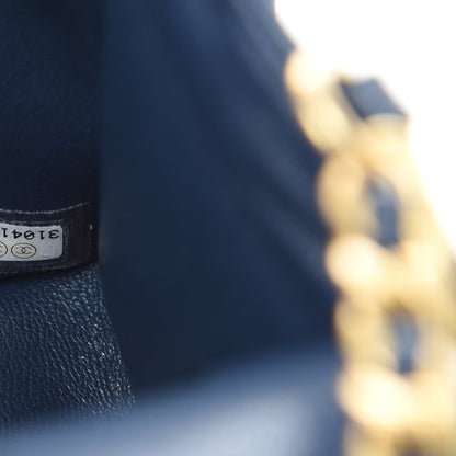 Chanel Caviar Quilted Mini Sweet Classic Flap Navy Blue 7 of 11