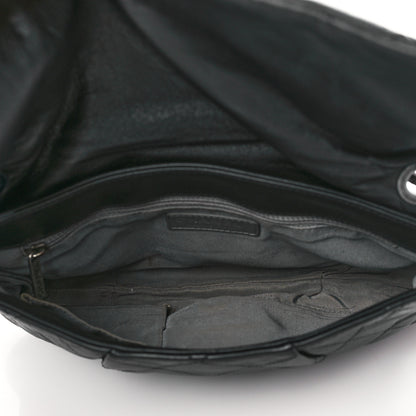 Chanel Calfskin Coco Pleats Messenger Flap Black 5 of 10