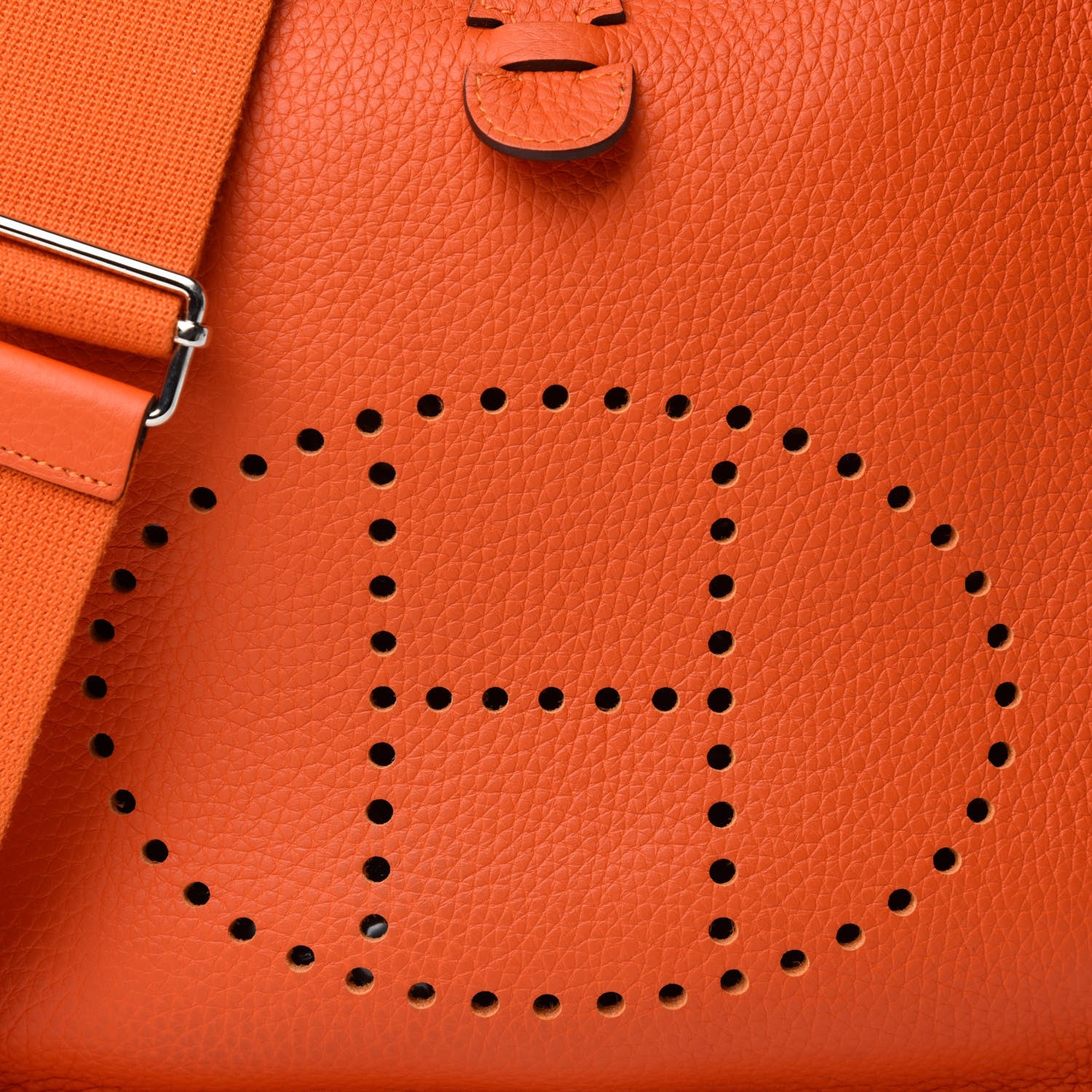 Hermes Taurillon Clemence Evelyne III PM Feu 10 of 11