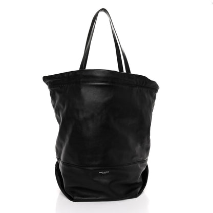Saint Laurent Lambskin West Shopping Bag Black 1 of 10