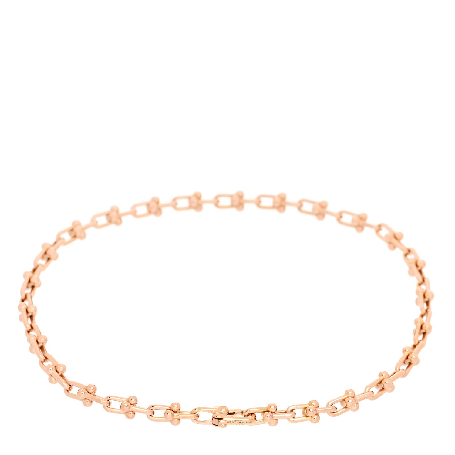 Tiffany 18K Rose Gold HardWear Micro Link Bracelet 2 of 3