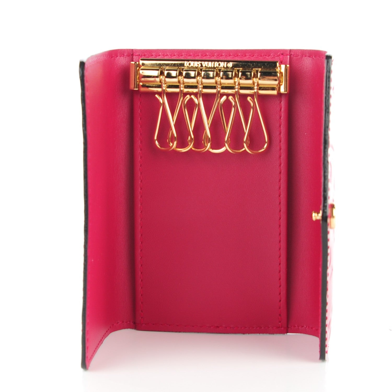 Louis Vuitton Vernis Multicles 6 Key Holder Rose Indien 5 of 7